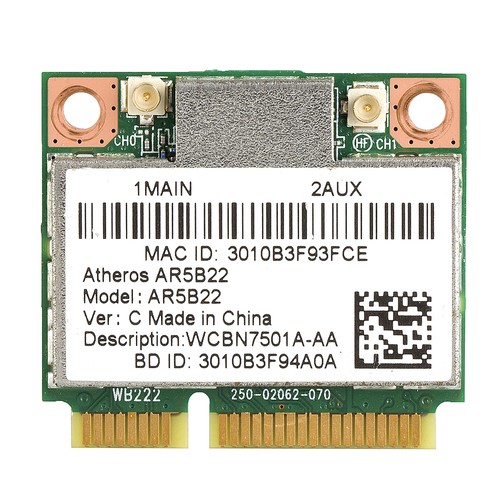 Ar5b22 ar9462 mini scheda - mini,