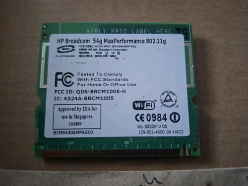 Broadcom brcm1005 4324a - brcm1005-h,