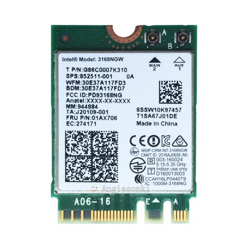 Scheda wifi dual band 802 - band, 802.11ac